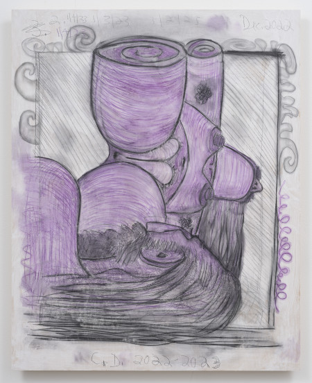 Drawing Panels 1-4 (#2), Water soluble crayon, graphite and acrylic gesso on wood panel