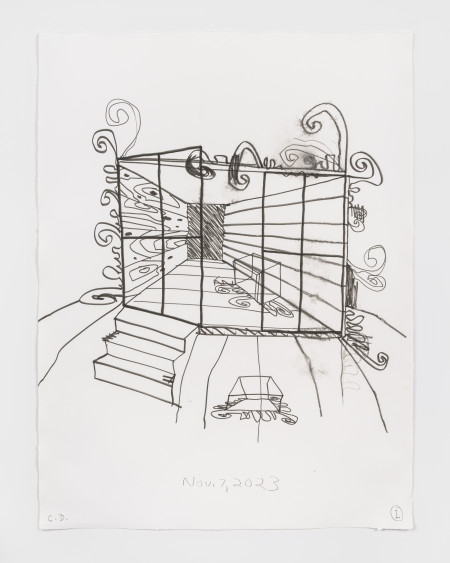 Empty Spaces (1), Watercolor and graphite on paper