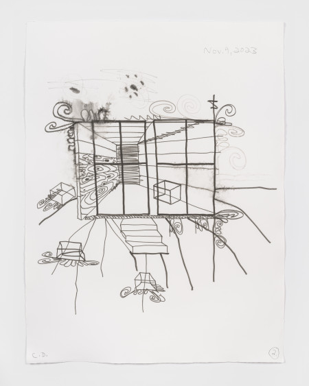 Empty Spaces (2), Watercolor and graphite on paper