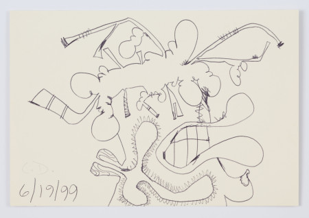 Female Portrait (6/19/99), Pen on paper