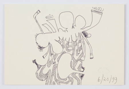 Female Portrait (6/20/99), Pen on paper