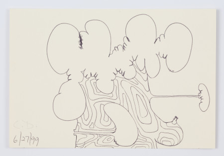 Female Portrait (6/27/99), Pen on paper