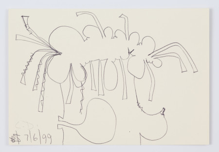 Female Portrait (7/6/99), Pen on paper