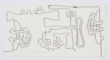 First Contact (8/10/95), Pencil on paper