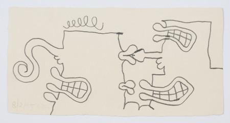 First Contact (8/2/95), Pencil on paper