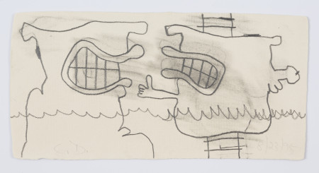 First Contact (8/23/95), Pencil on paper