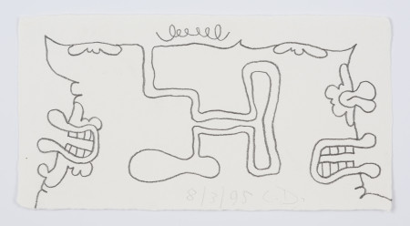 First Contact (8/3/95), Pencil on paper