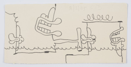 First Contact (8/3/95), Pencil on paper