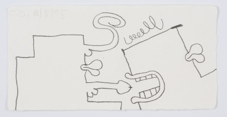 First Contact (8/3/95), Pencil on paper