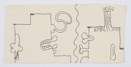 First Contact (8/3/95), Pencil on paper