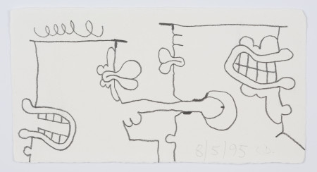 First Contact (8/5/95), Pencil on paper