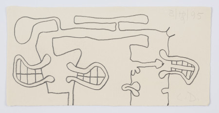 First Contact (8/9/95), Pencil on paper