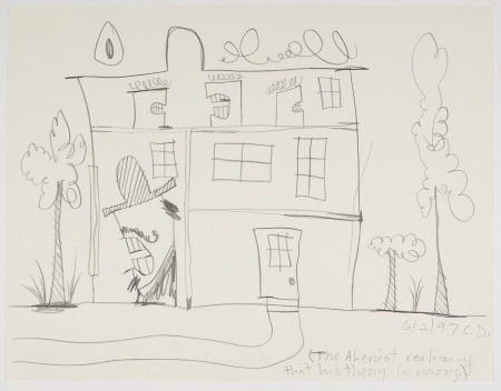 Sketches for The Alienist, Pencil on paper