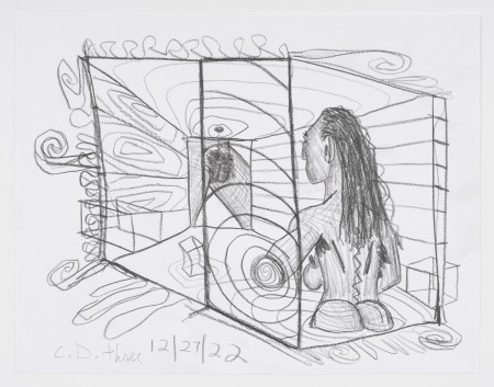 Studies for a Painting 1-6 (#3), Pencil on paper