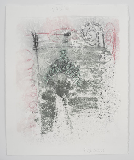 Studies for Somatic Transmission/Blot (#2), Watercolor and water soluble pencil on paper