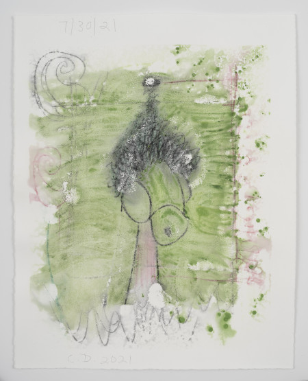 Studies for Somatic Transmission/Blot (#5), Watercolor and water soluble pencil on paper