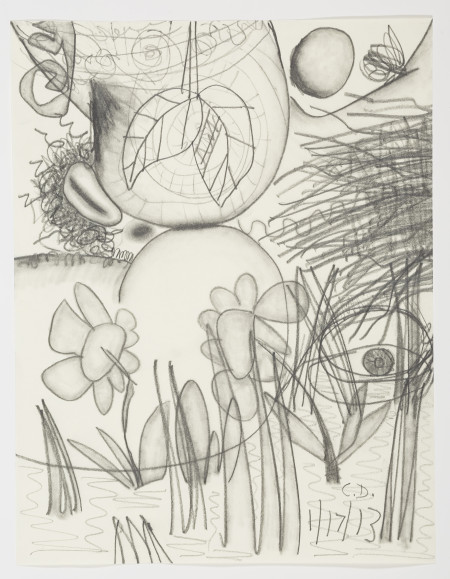 Study for "In the Flowers" (1/17/13), Pencil on paper