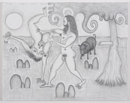 The Golden Age (10), Pencil on gessoed linen