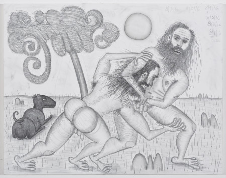 The Golden Age (12), Pencil on gessoed linen