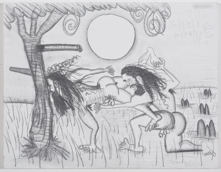 The Golden Age (5), Pencil on gessoed linen