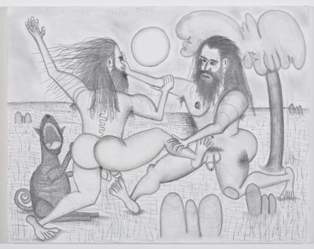 The Golden Age (9), Pencil on gessoed linen