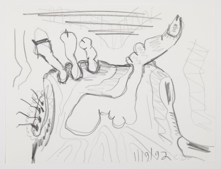 Untitled (1/19/92), Pencil on paper