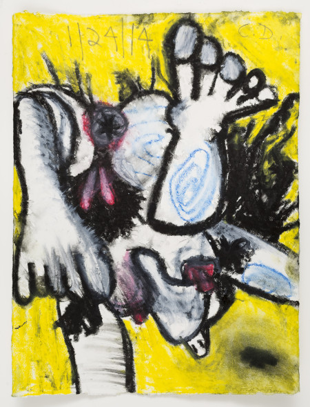 Untitled (1/24/14), Watercolor crayon and pencil on paper