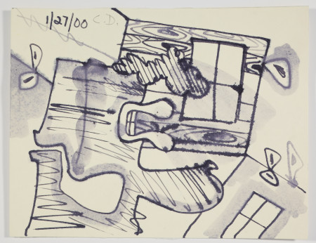 Untitled (1/27/00), Ink and pencil on paper