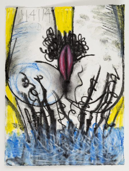 Untitled (1/4/14), Watercolor crayon and pencil on paper