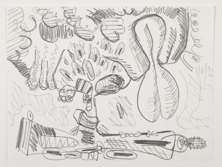 Untitled (1/8/92), Pencil on paper