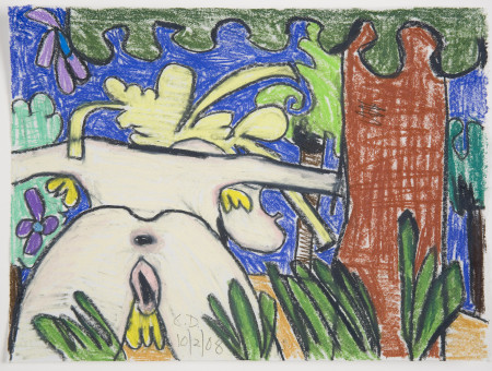 Untitled (10/2/08), Pencil and crayon on paper