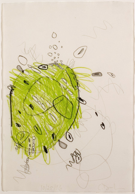 Untitled (10/25/96), Crayon and graphite on paper