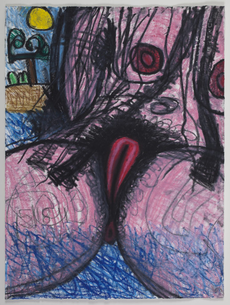 Untitled, Watercolor crayon and pencil on paper