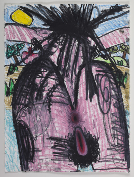 Untitled, Watercolor crayon and pencil on paper