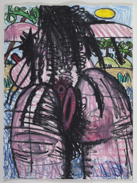 Untitled, Watercolor crayon and pencil on paper