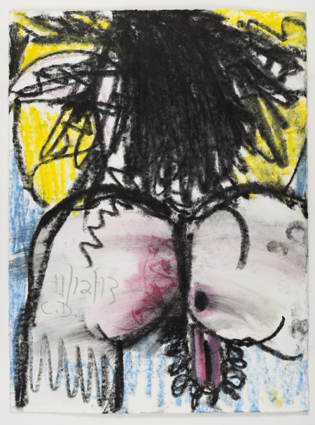 Untitled (11/12/13), Watercolor crayon and pencil on paper