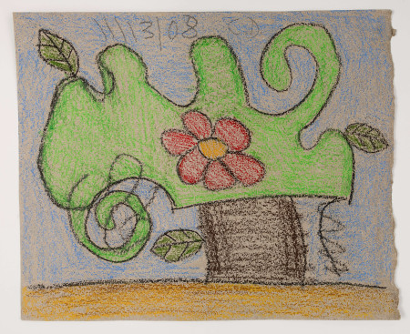 Untitled  (11/13/08), Crayon and pencil on paper