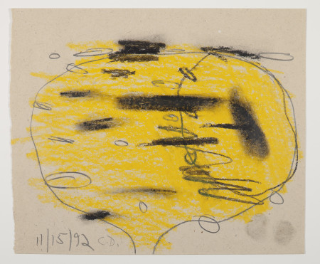 Untitled (11/15/92), Wax crayon and pencil on paper