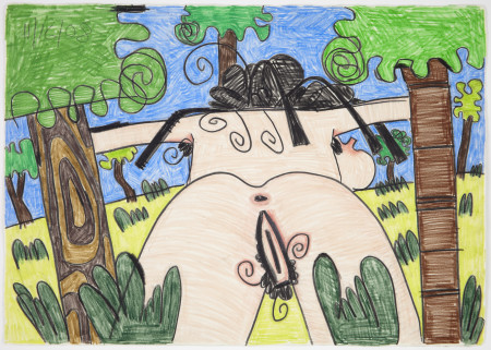 Untitled (11/16/08), Colored pencil and pencil on paper