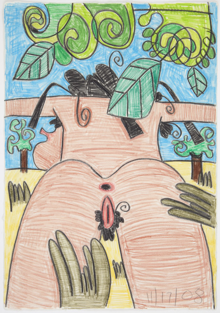 Untitled (11/17/08), Colored pencil and pencil on paper