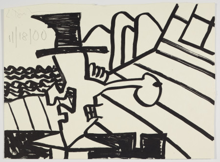 Untitled (11/18/00), Ink and pencil on paper