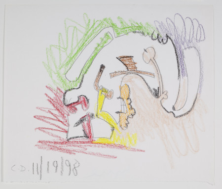 Untitled (11/18/98), Colored pencil and pencil on paper