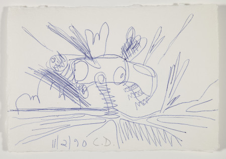 Untitled (11/2/90), Pen and pencil on paper