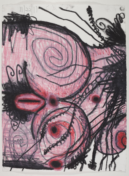 Untitled (11/22/11), Wax crayon and pencil on paper