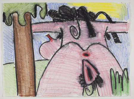 Untitled (11/23/08), Watercolor pencil and pencil on paper