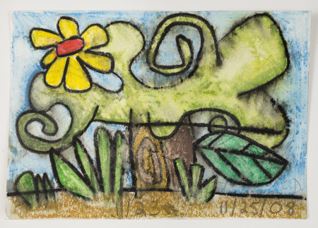 Untitled (11/25/08), Watercolor and pencil on paper