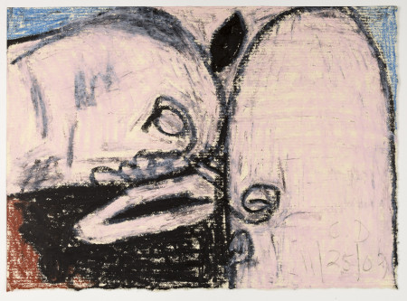 Untitled (11/25/09), Crayon and pencil on paper