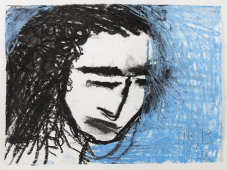 Untitled (11/3/13), Watercolor crayon and pencil on paper