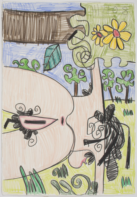 Untitled (11/7/08), Colored pencil on paper