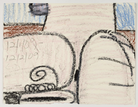 Untitled (12/1/09 - 12/2/09), Crayon and pencil on paper